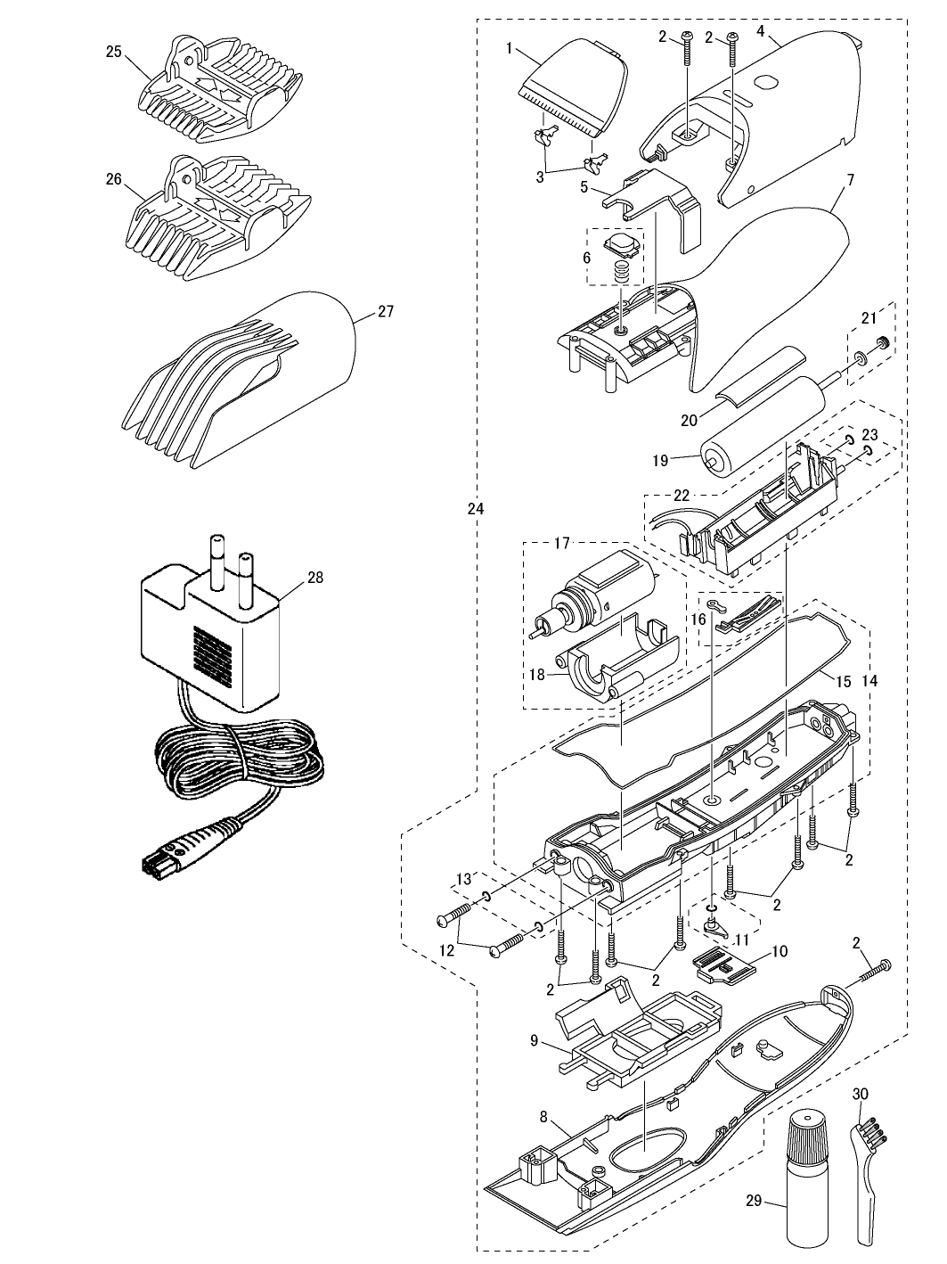ER-CA35: Exploded View