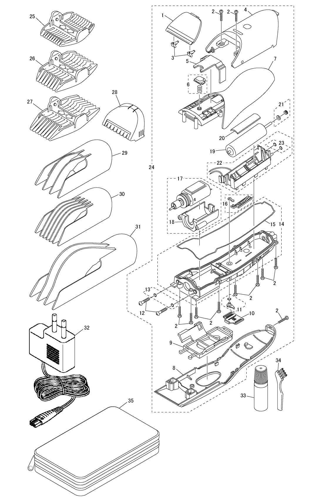 ER-CA70: Exploded View
