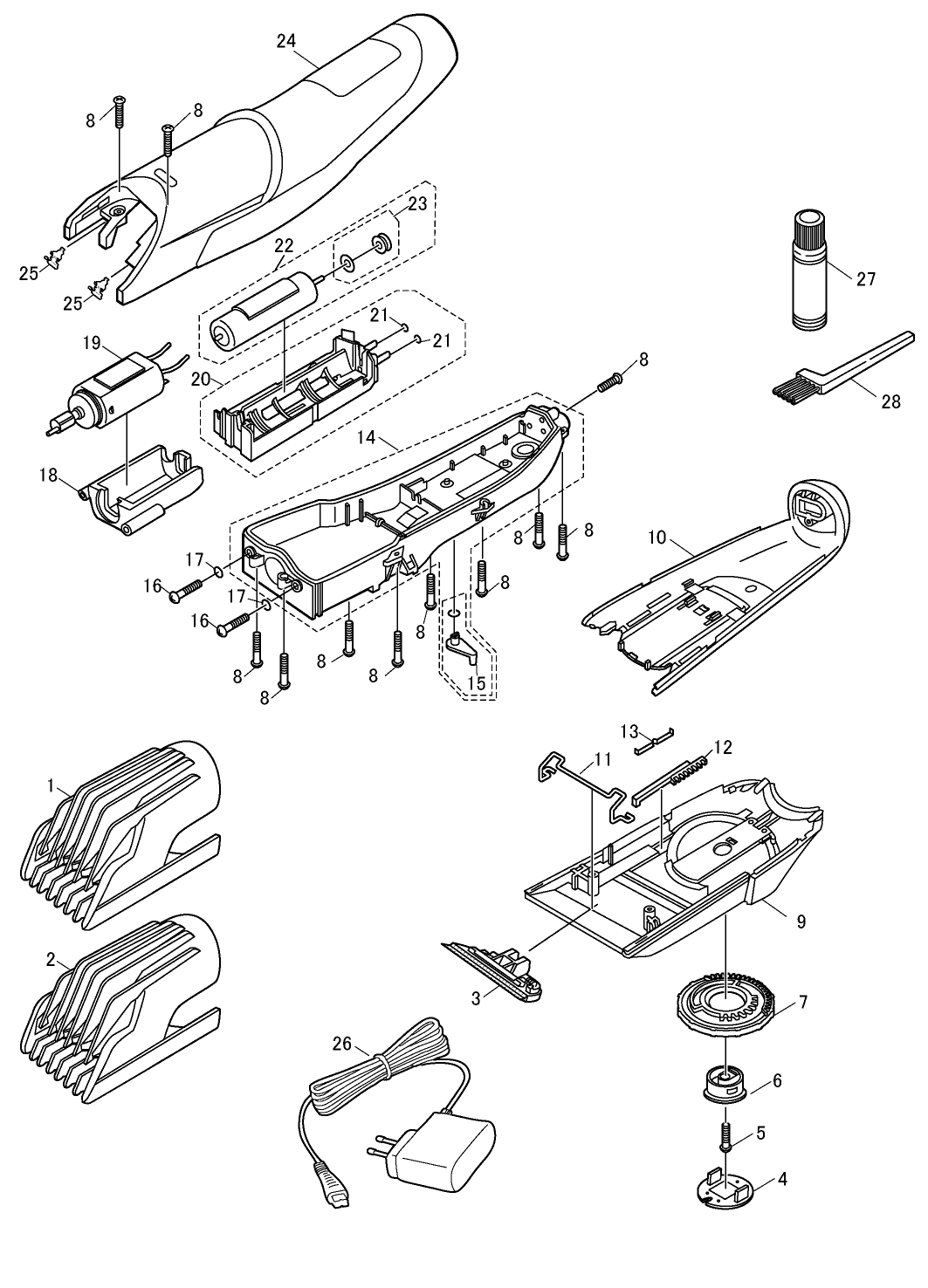 ER-GC50: Exploded View