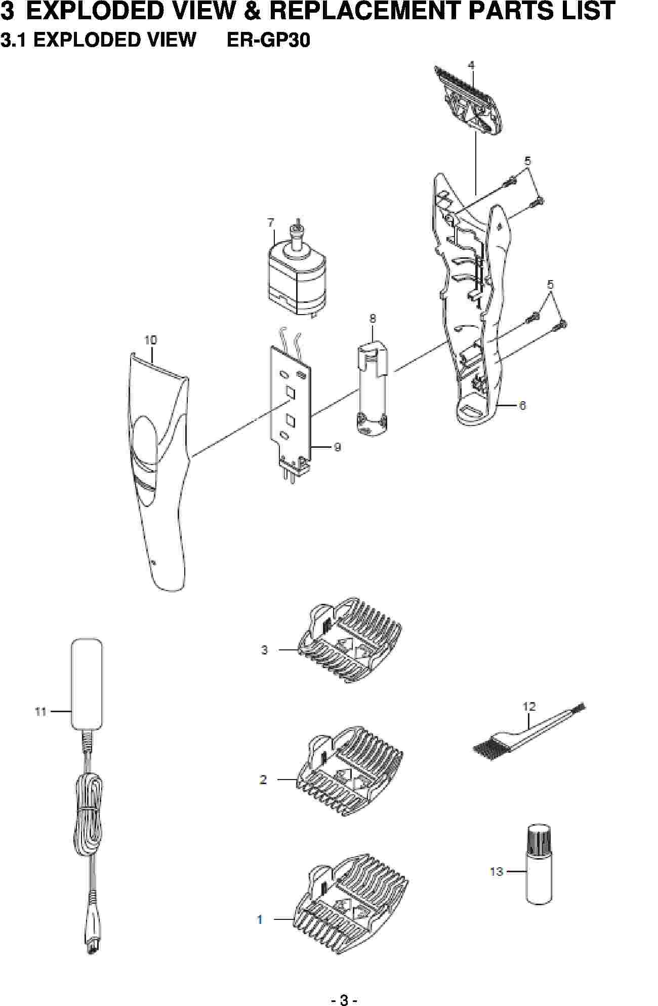 ER-GP30: Exploded View