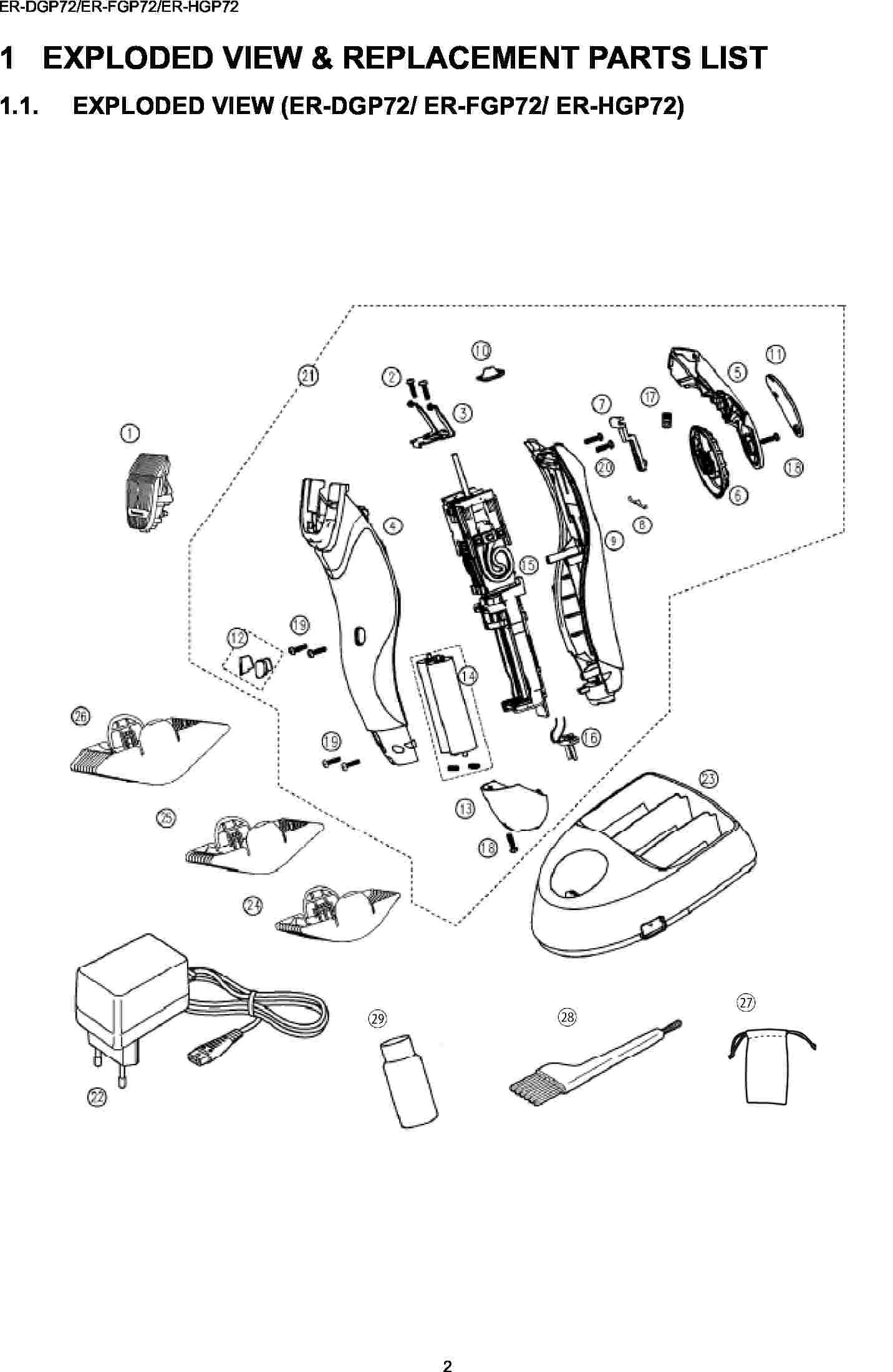 ER-FGP72: Exploded View