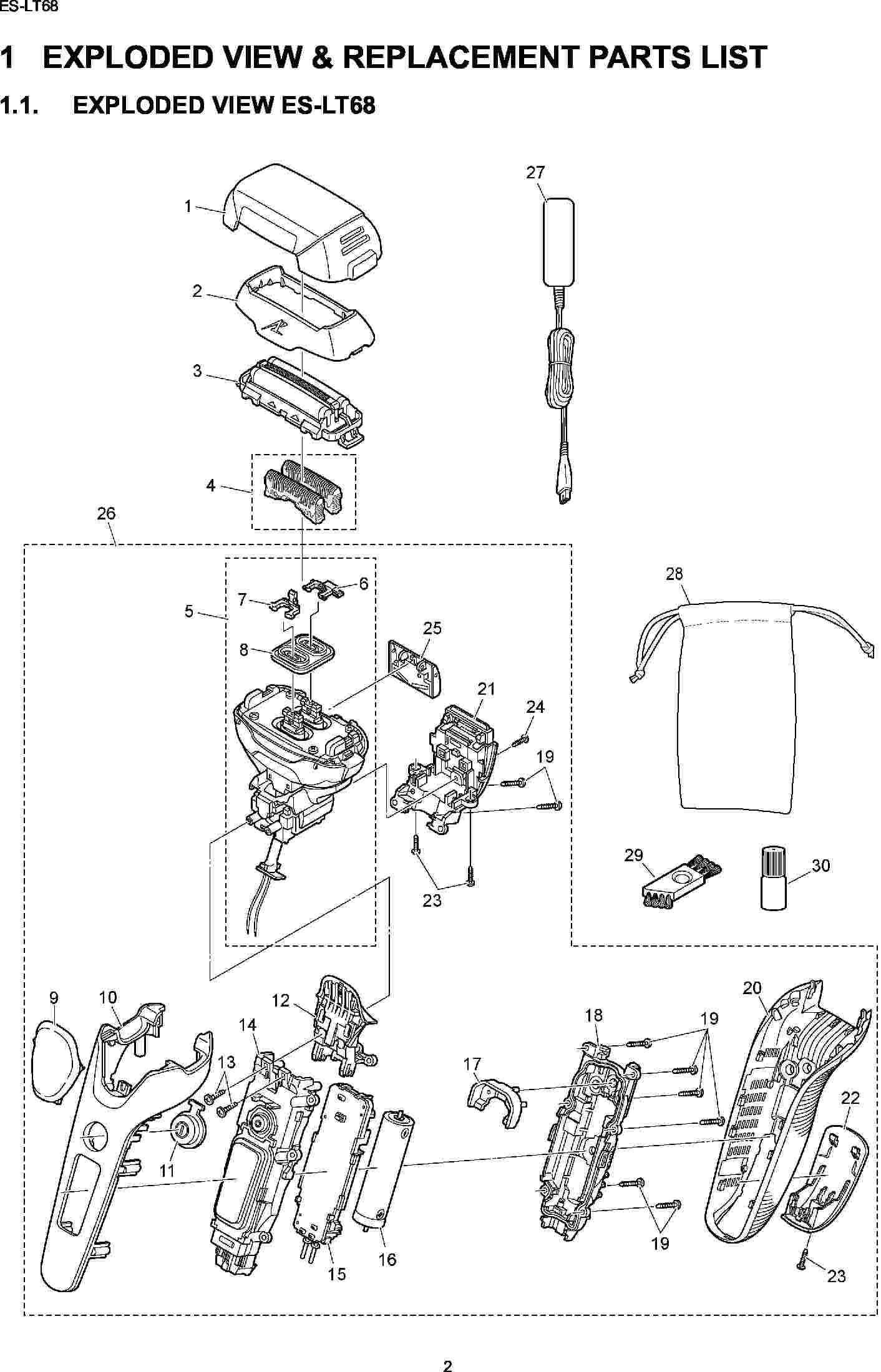 ES-LT68: Exploded View