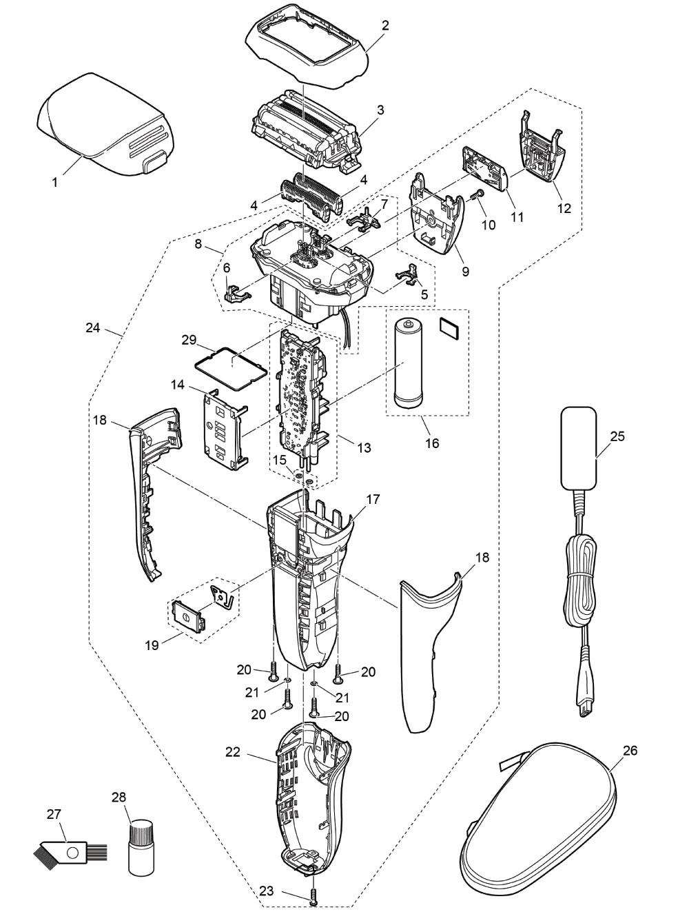 ES-CV50: Exploded View