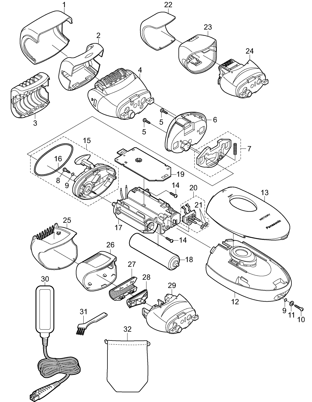 ES-ED70: Exploded View