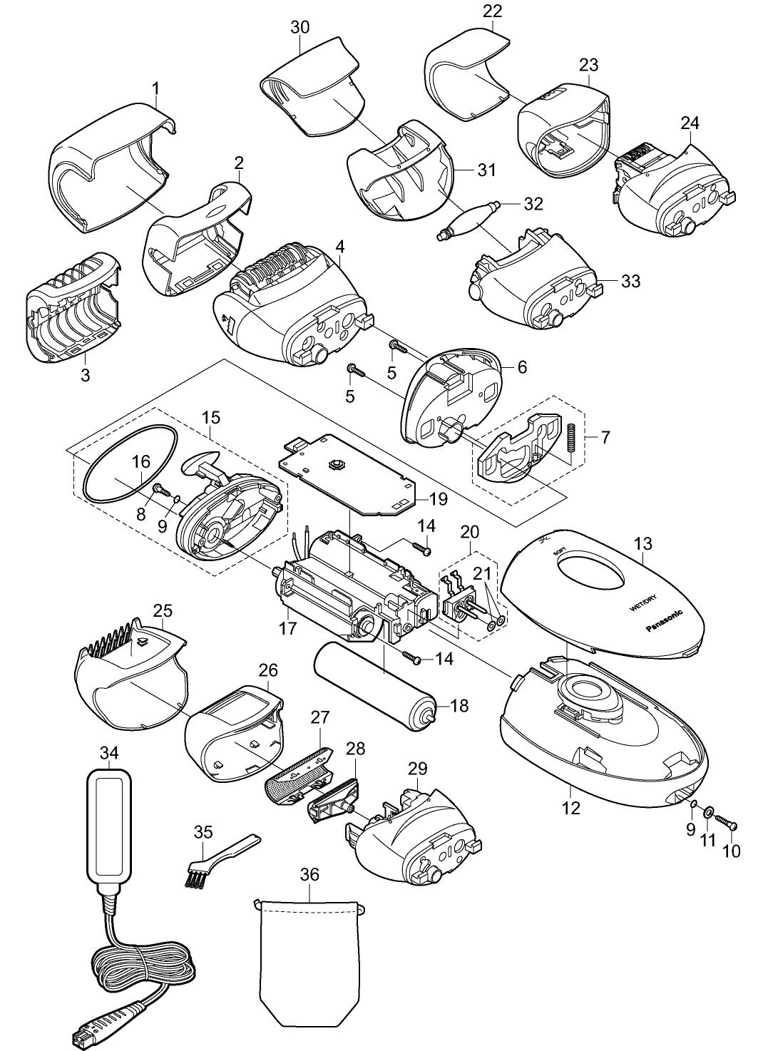 ES-ED90: Exploded View