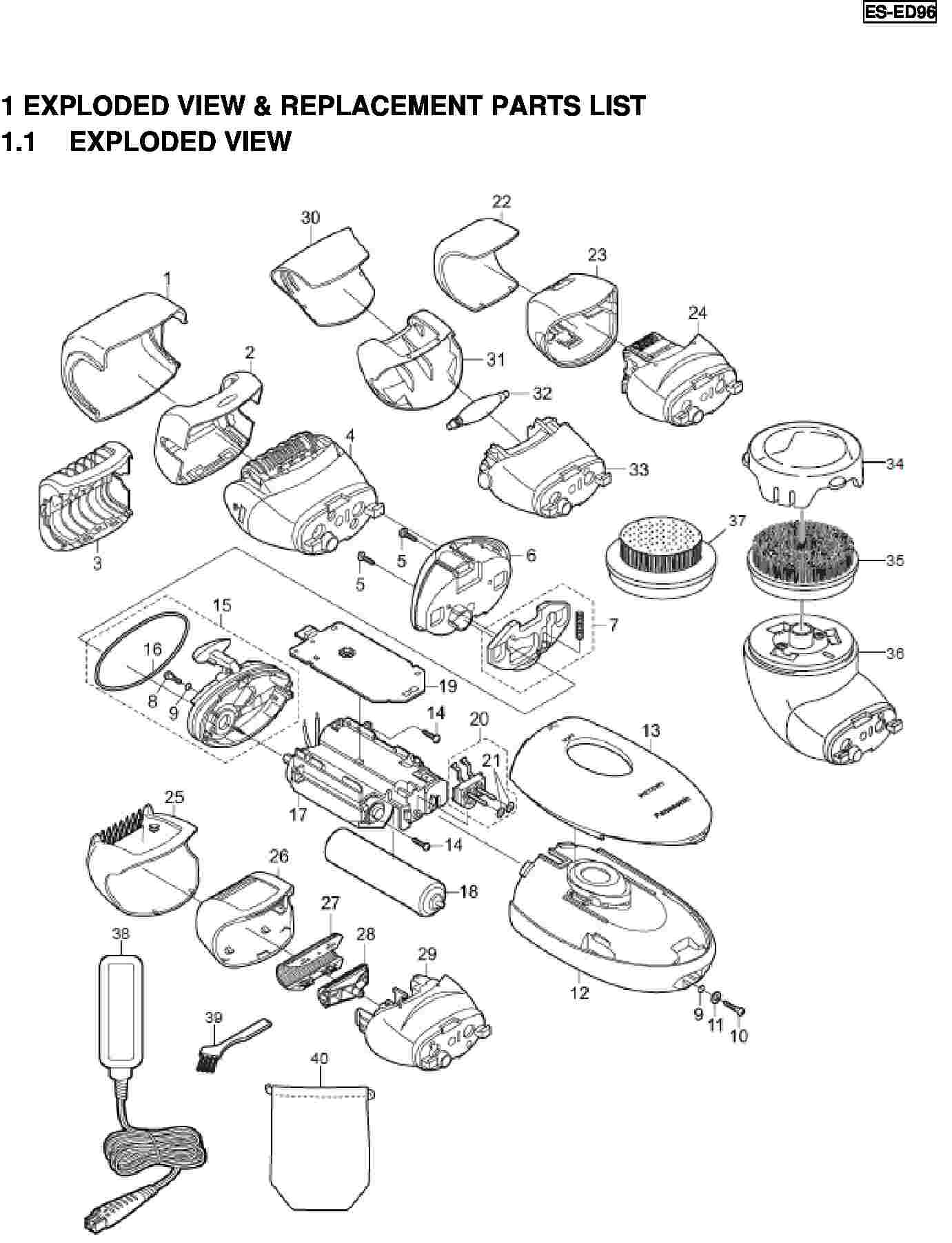 ES-ED96: Exploded View