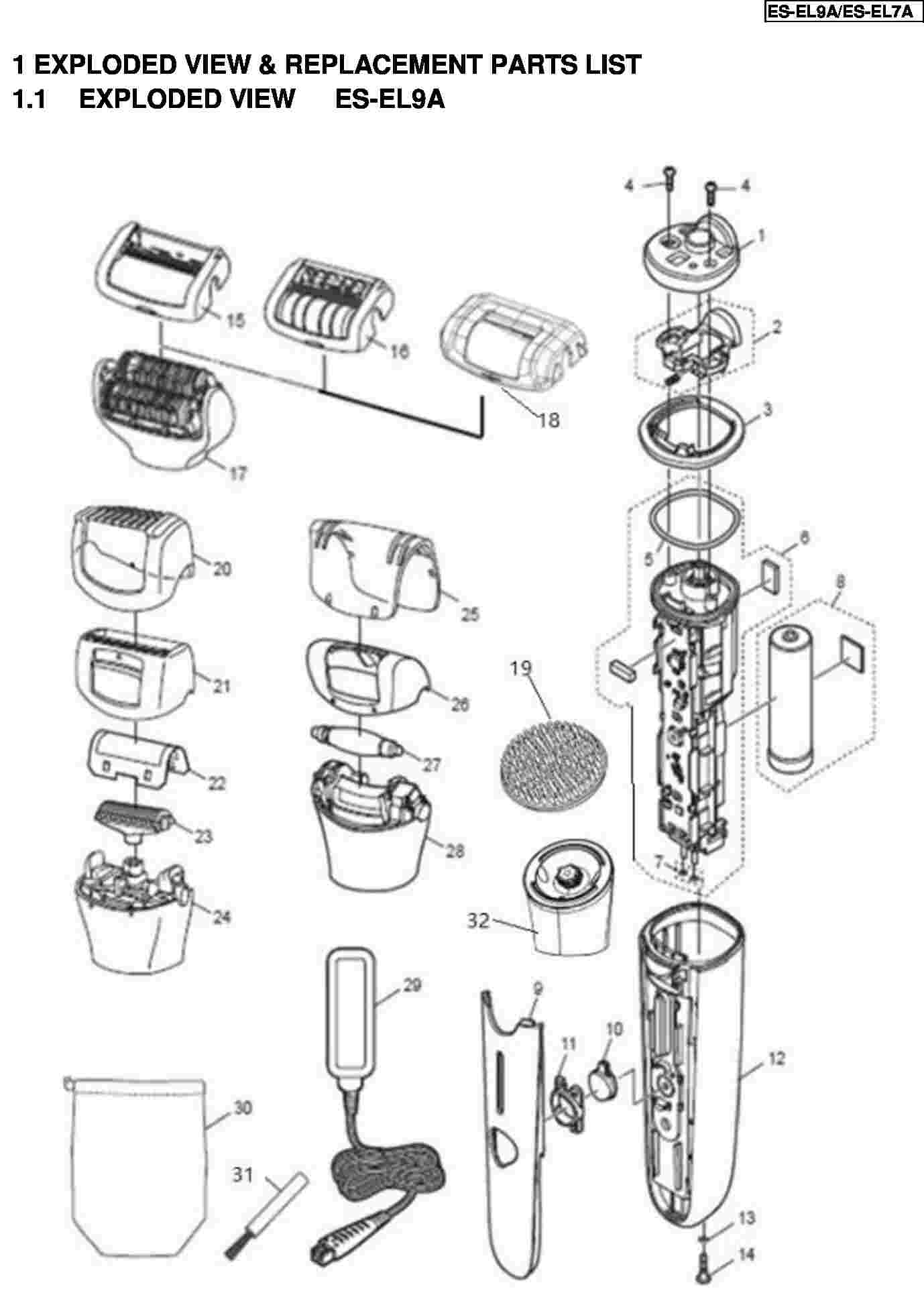 ES-EL9: Exploded View