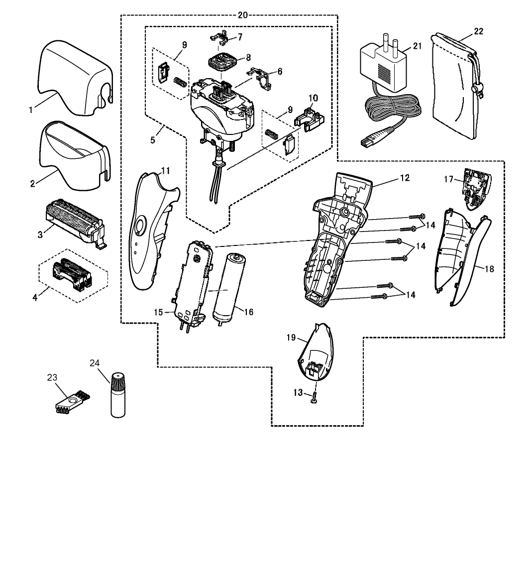 ES-GA21: Exploded View