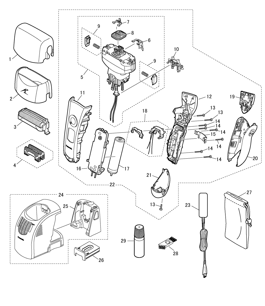 ES-LT71: Exploded View