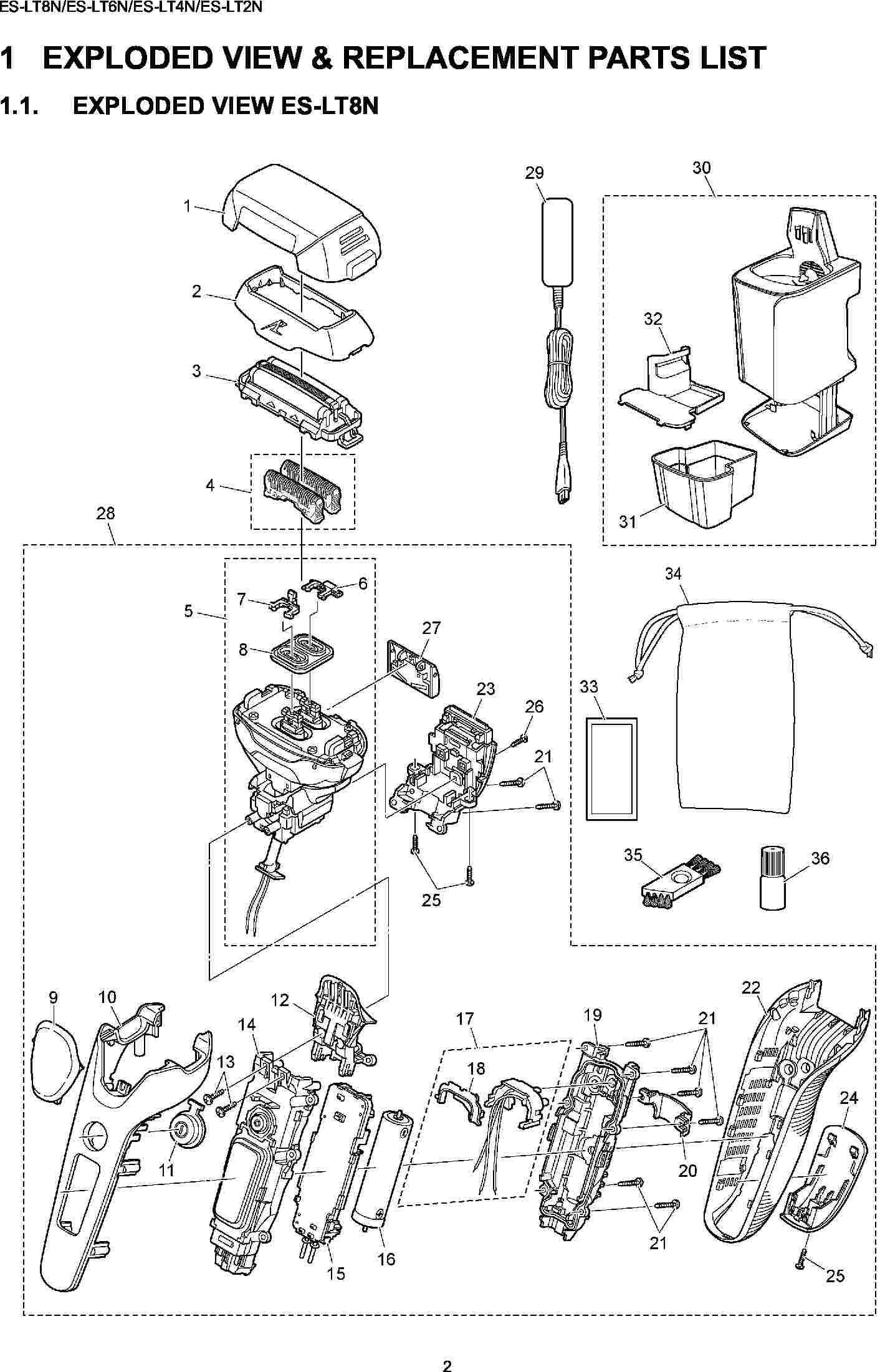 ES-LT8: Exploded View