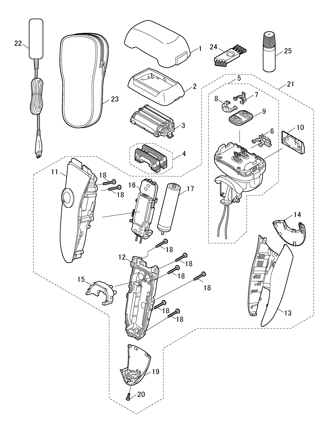 ES-LV61: Exploded View
