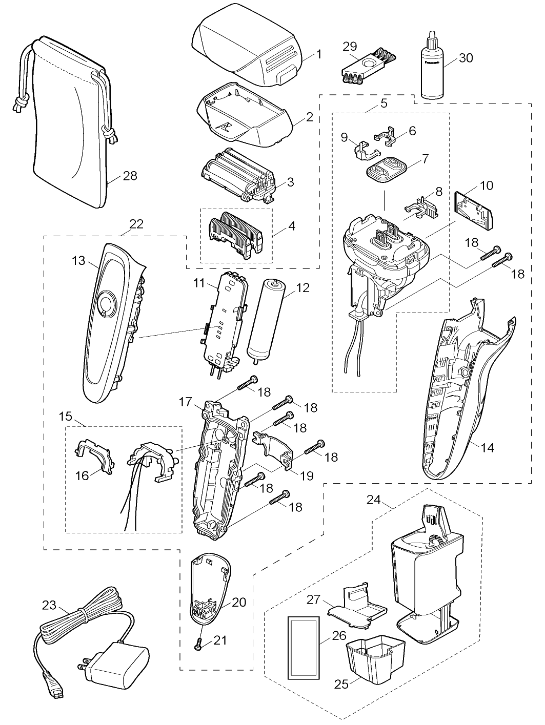 ES-LV65: Exploded View