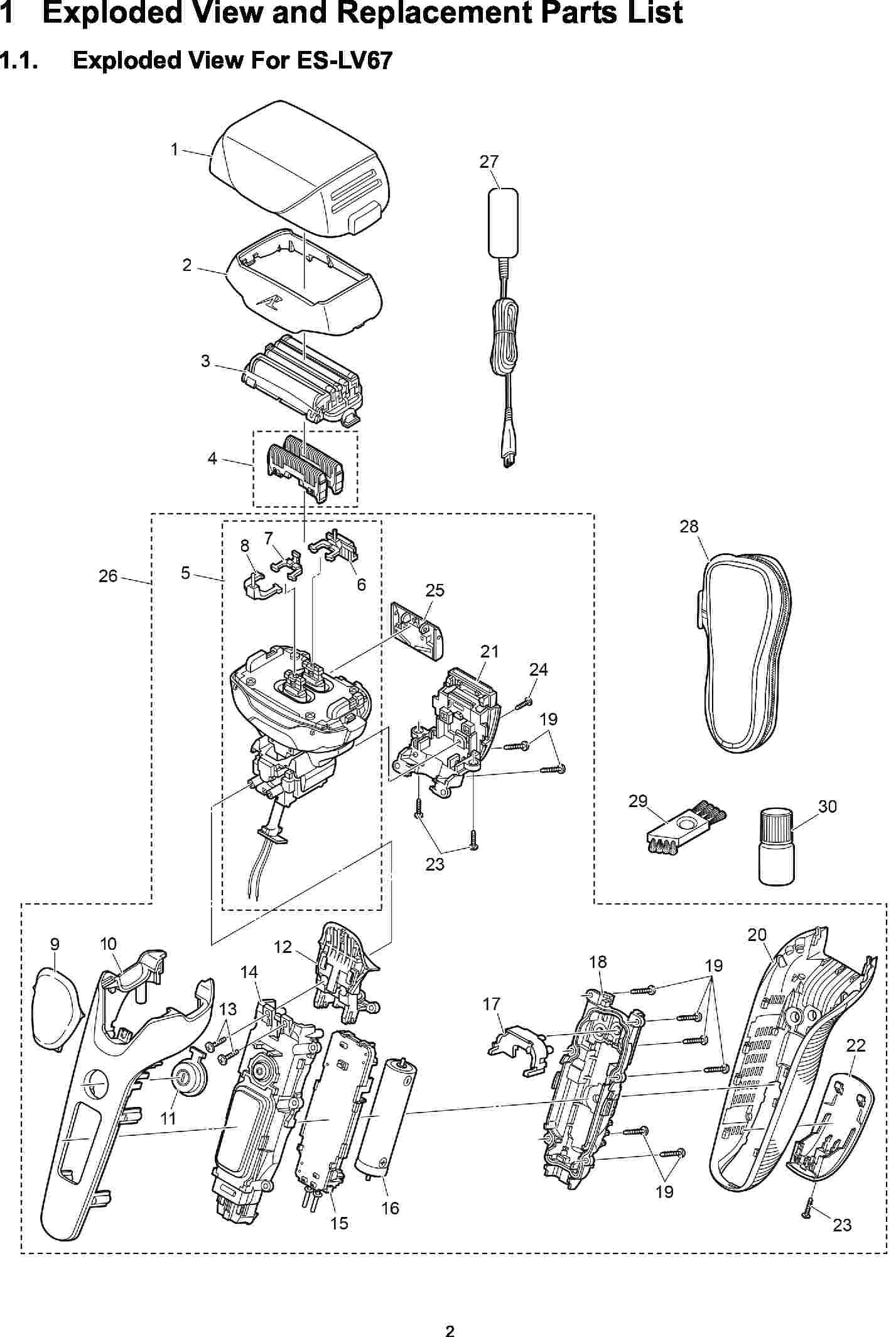 ES-LV67: Exploded View