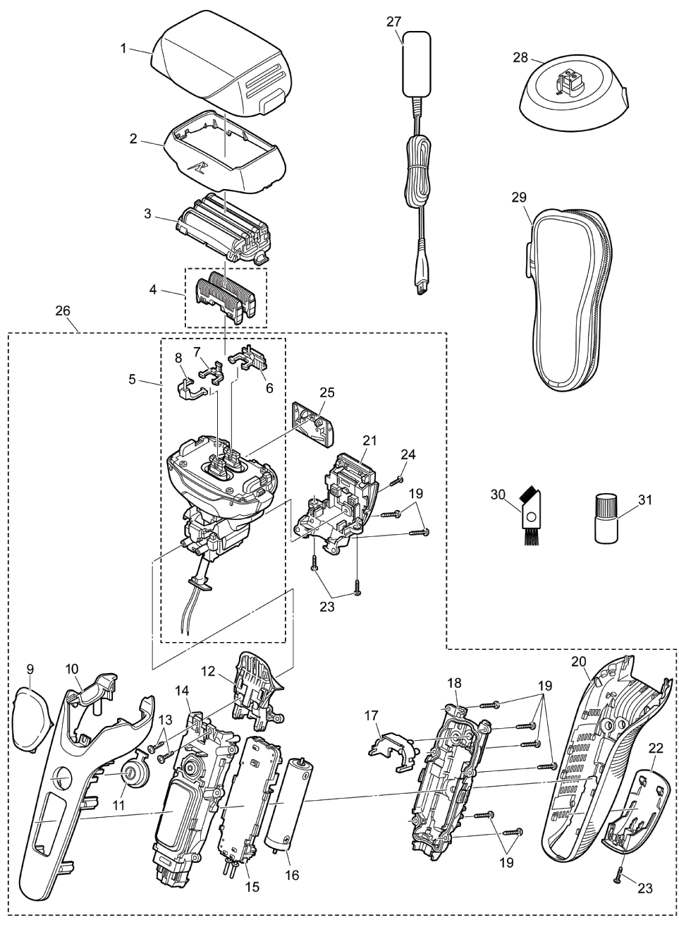 ES-LV7: Exploded View