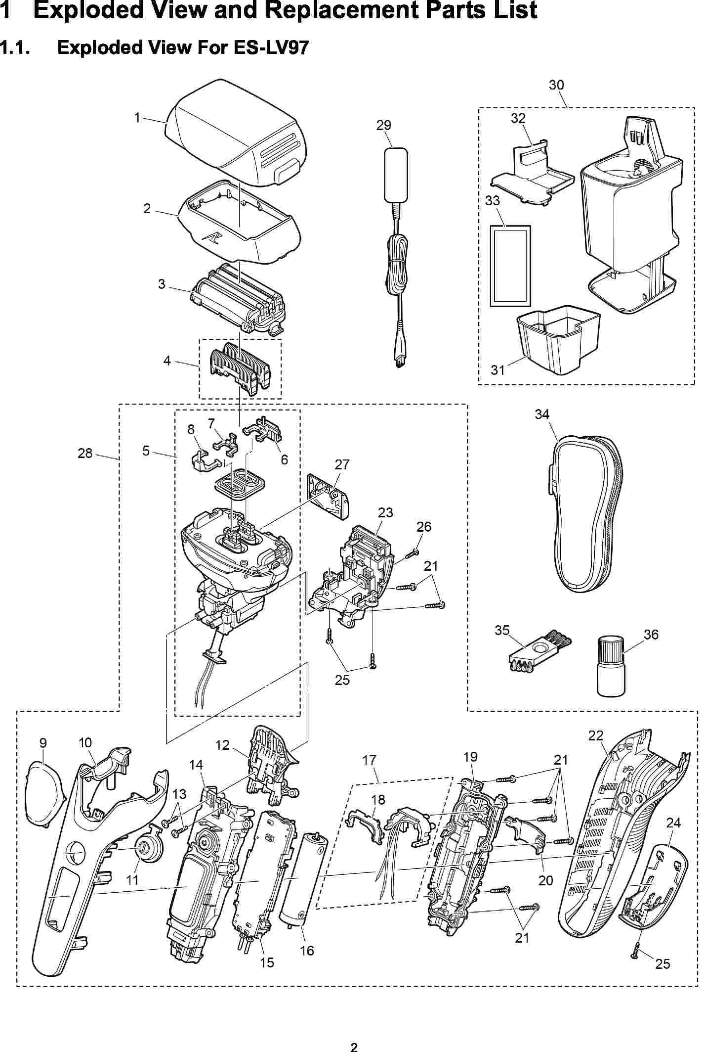 ES-LV97: Exploded View