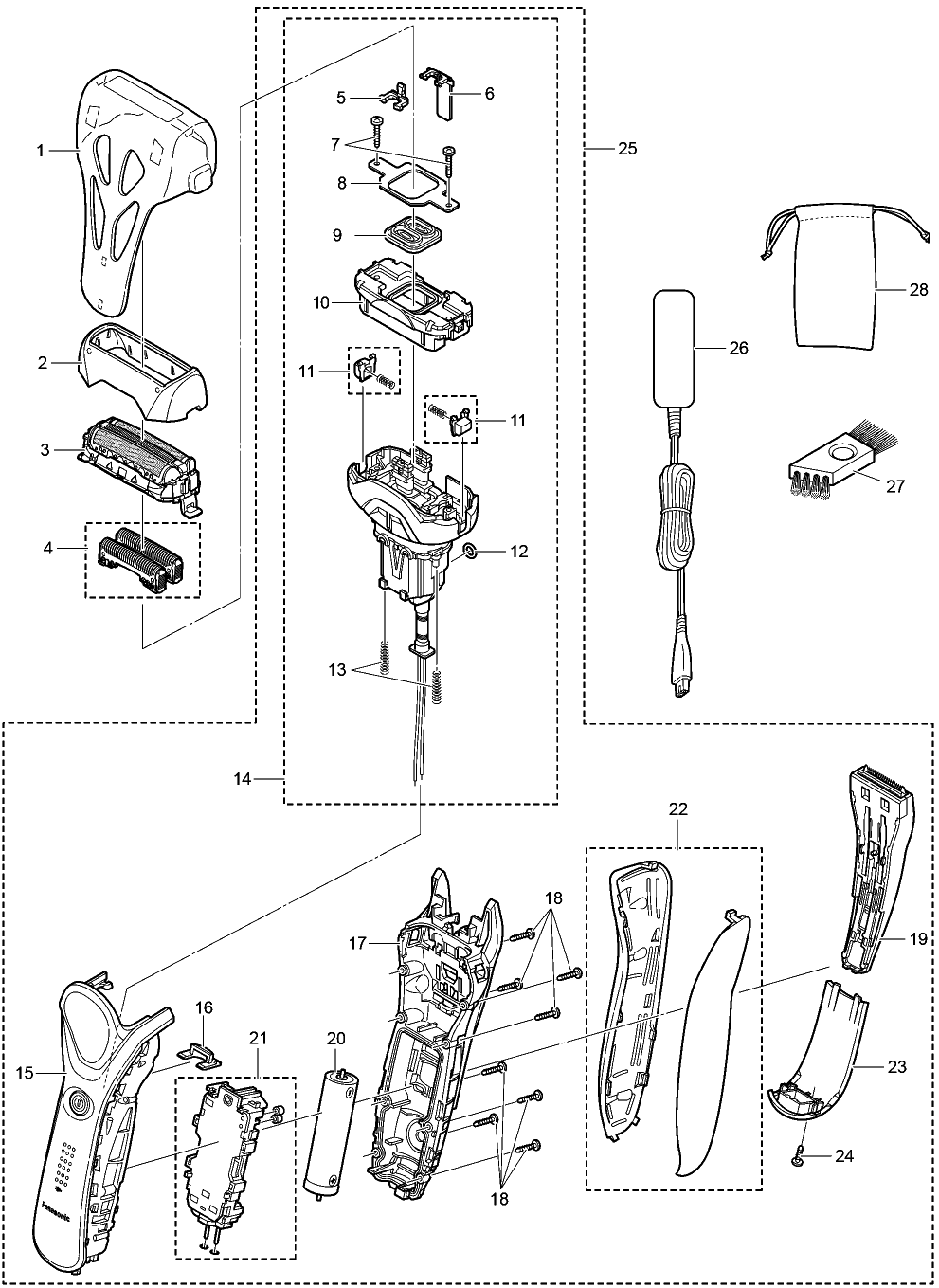 ES-RT67: Exploded View