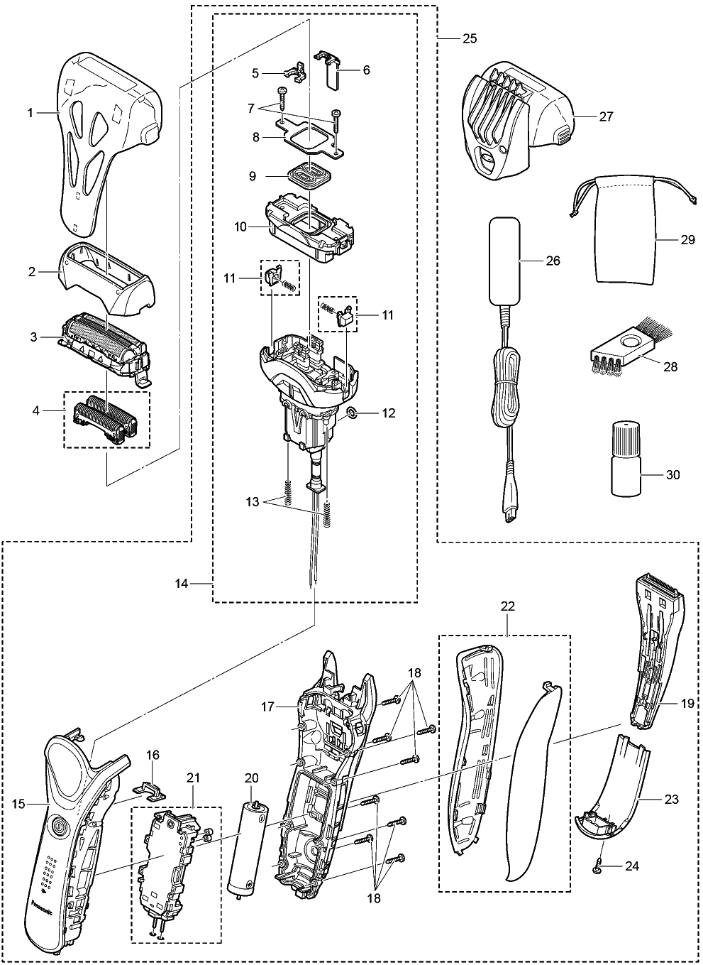 ES-RT77: Exploded View