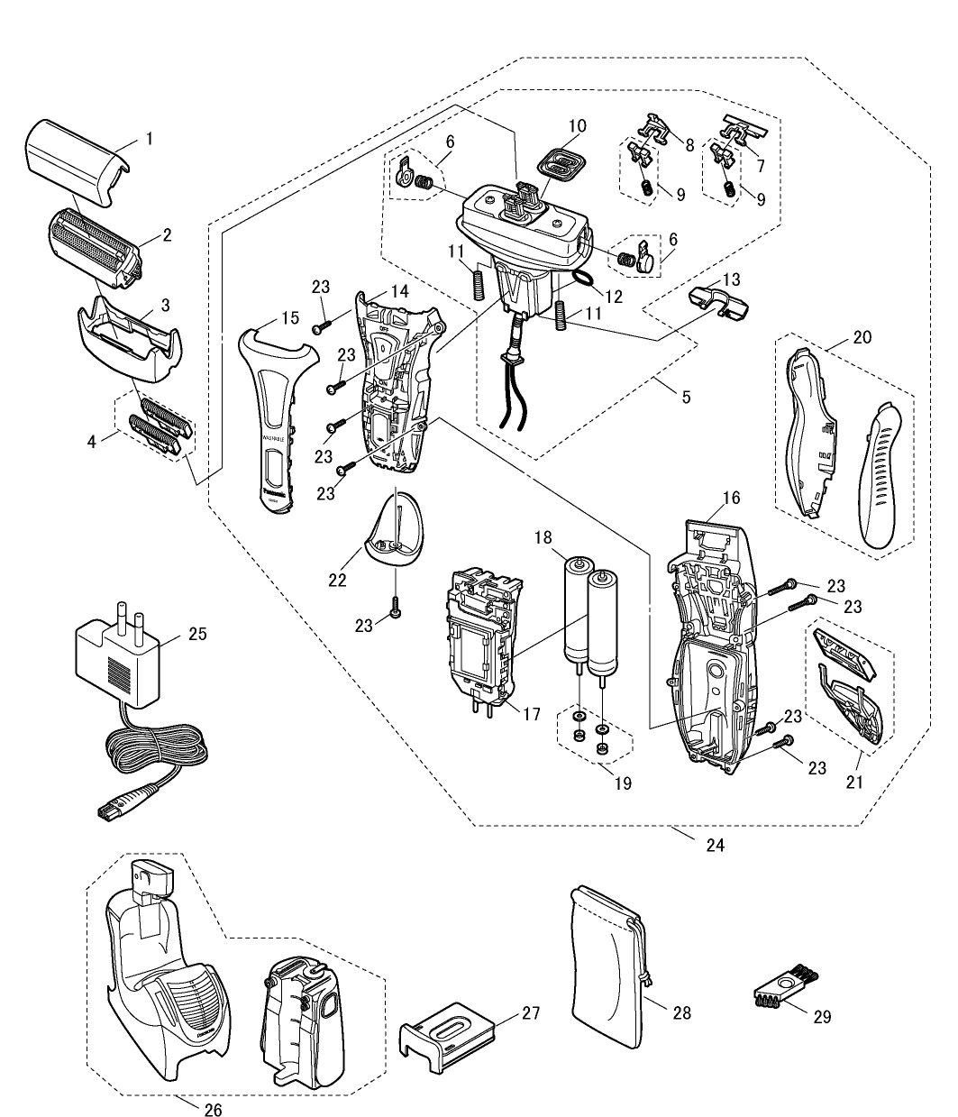 ES-RT81: Exploded View