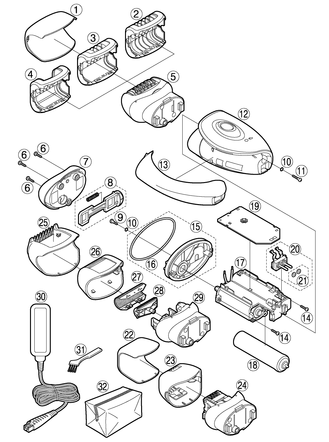 ES-WD70: Exploded View