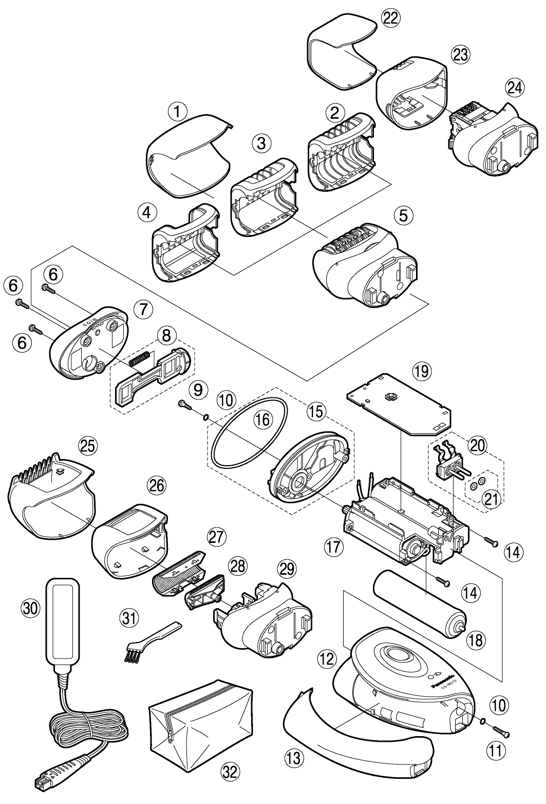 ES-WD72: Exploded View