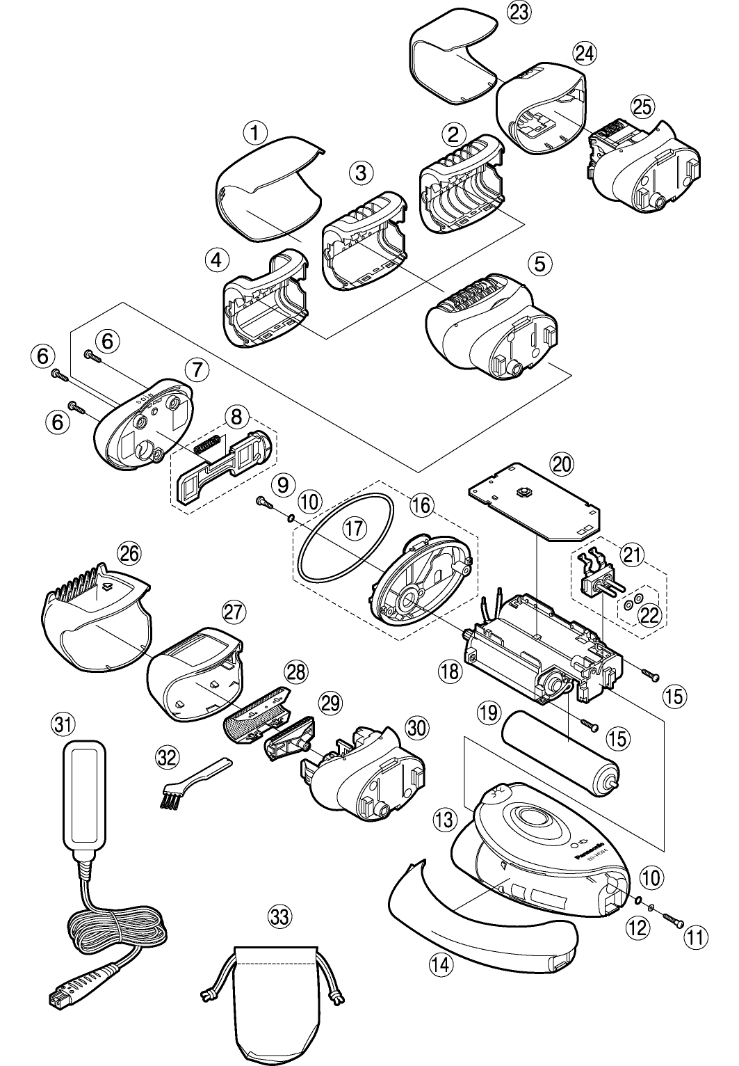 ES-WD74: Exploded View