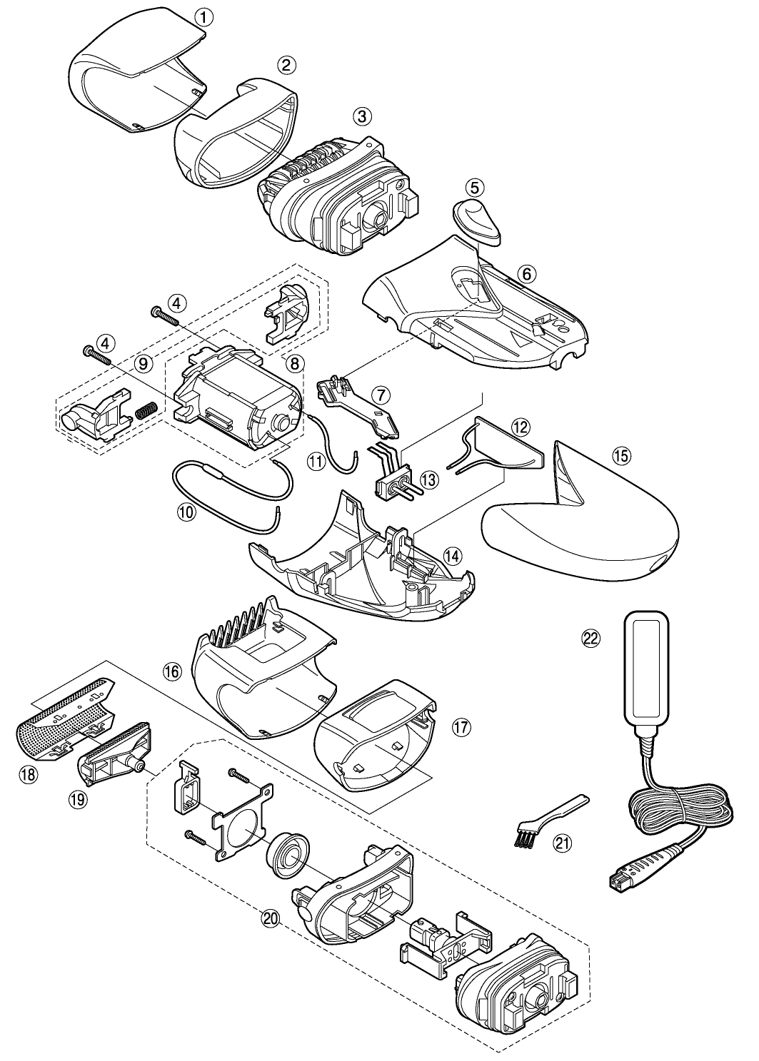 ES-WS20: Exploded View