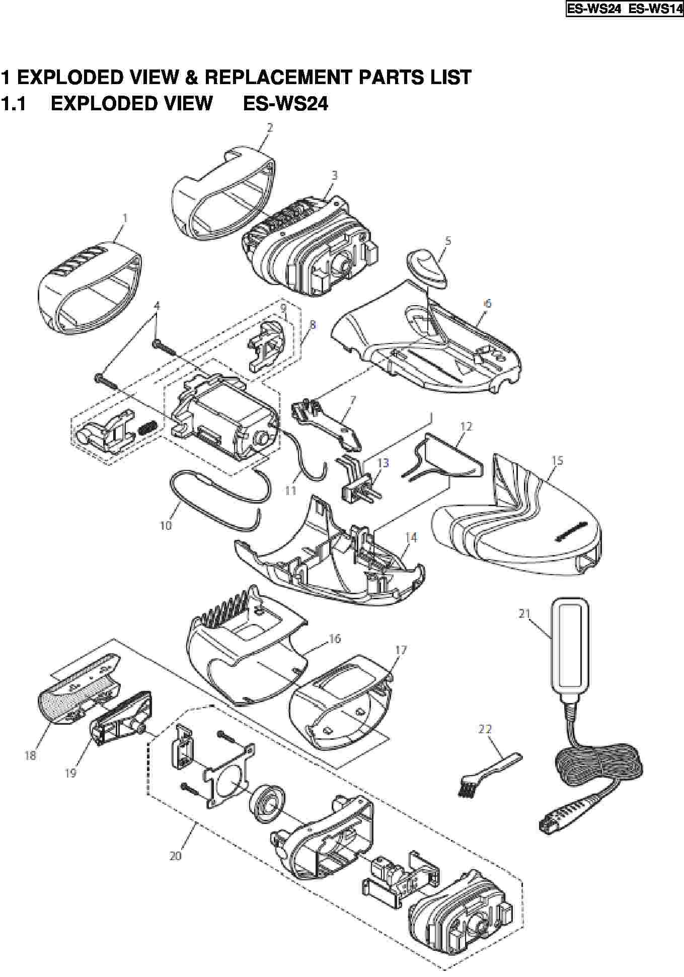 ES-WS24: Exploded View