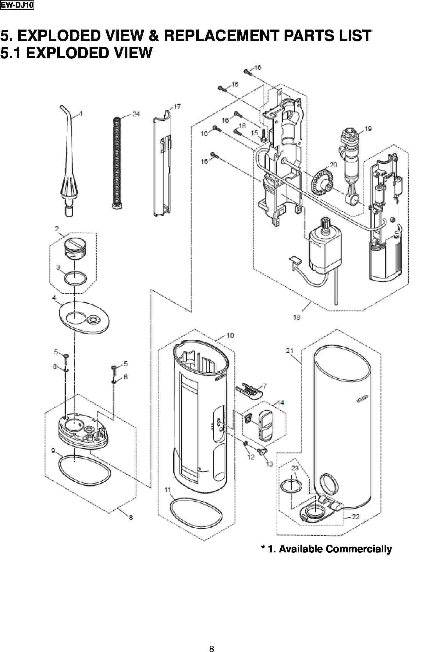 EW-DJ10: Exploded View