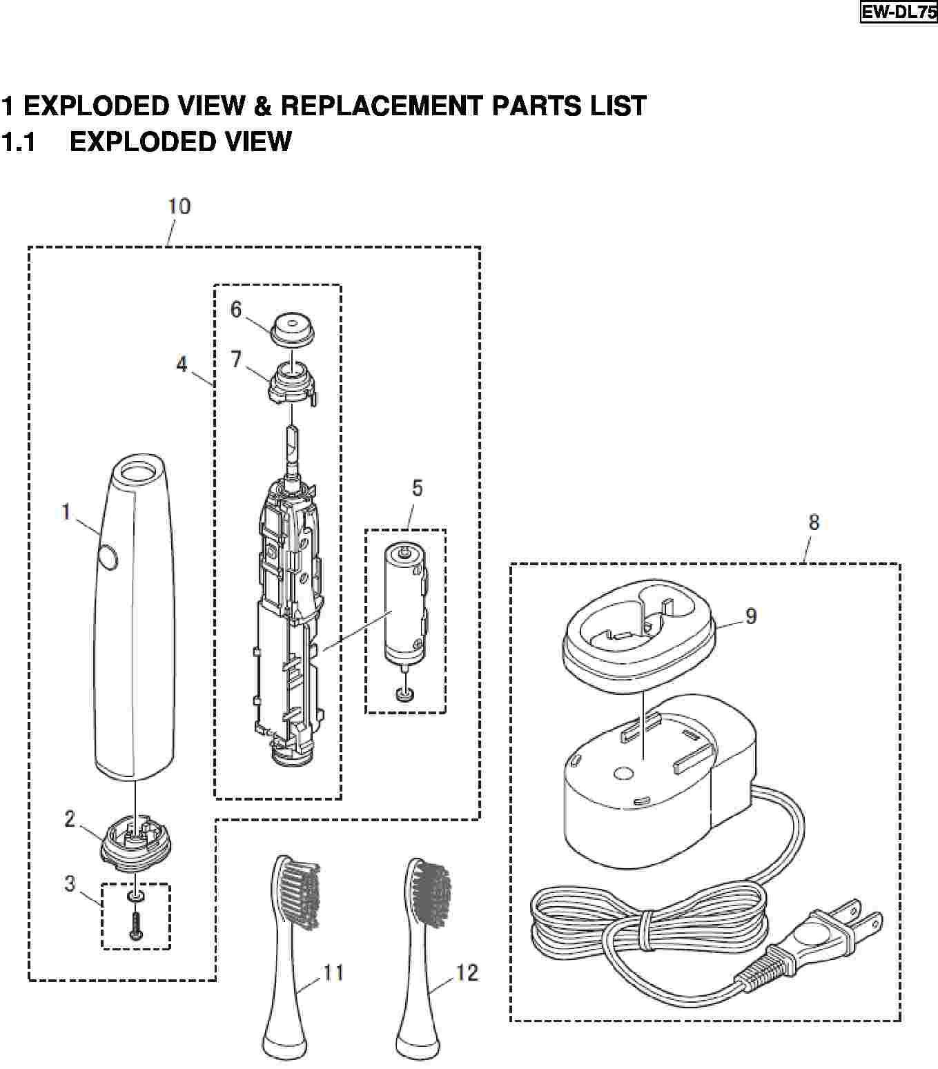 EW-DL75: Exploded View