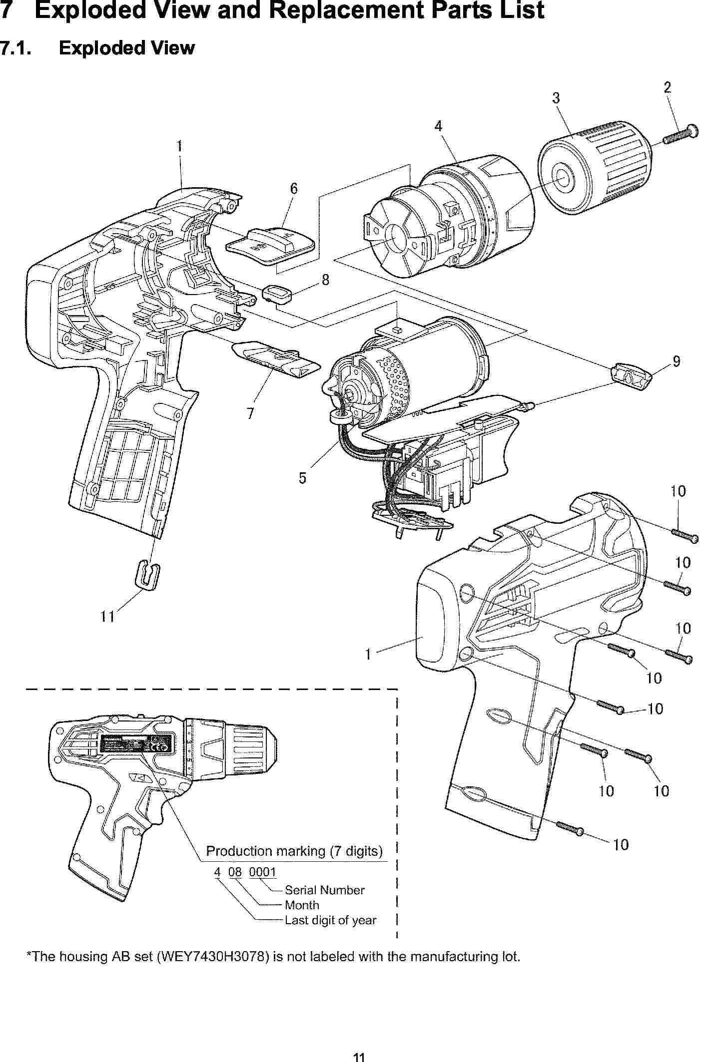 EY7430: Exploded View