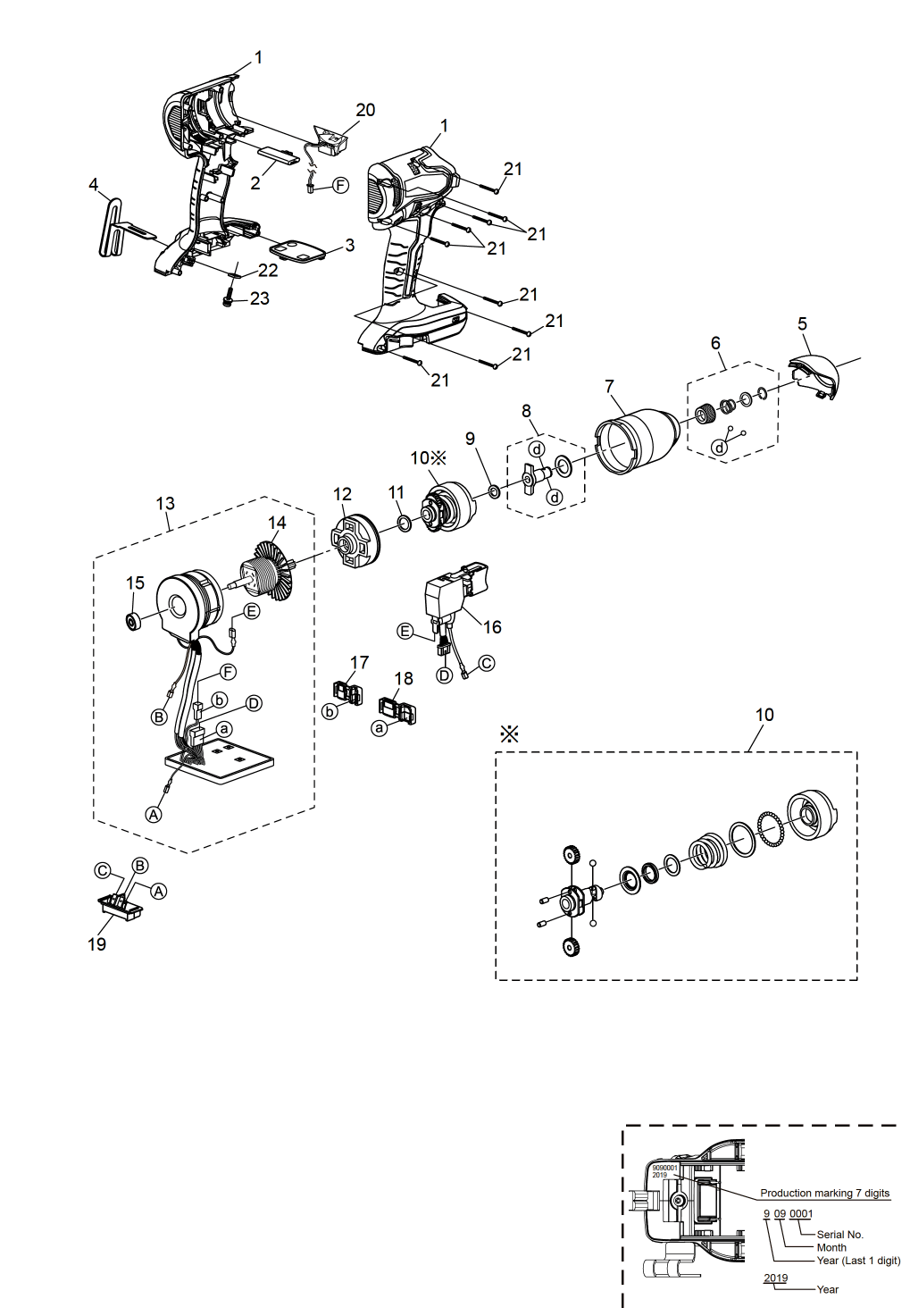EY76A1: Exploded View