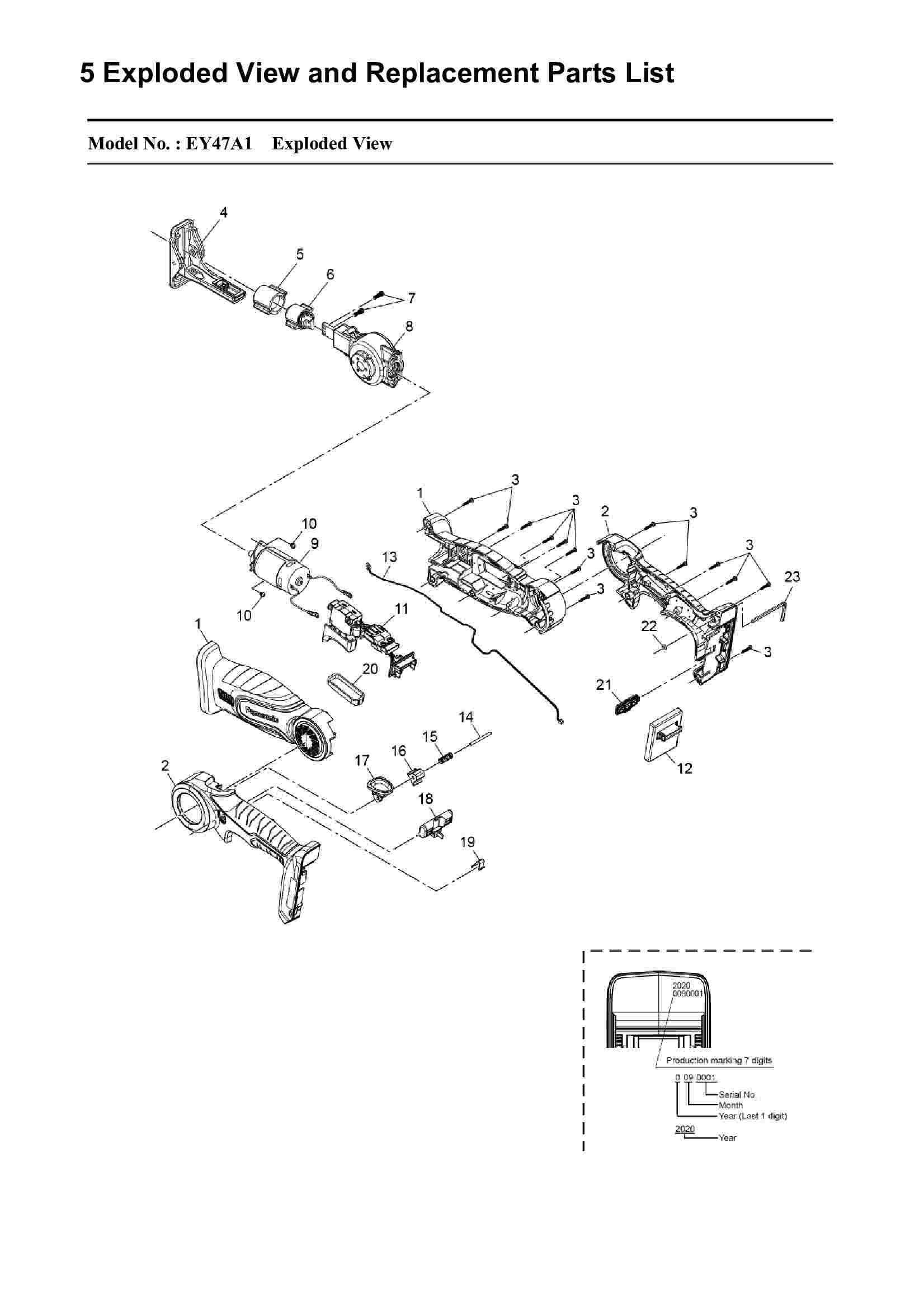 EY47A1: Exploded View