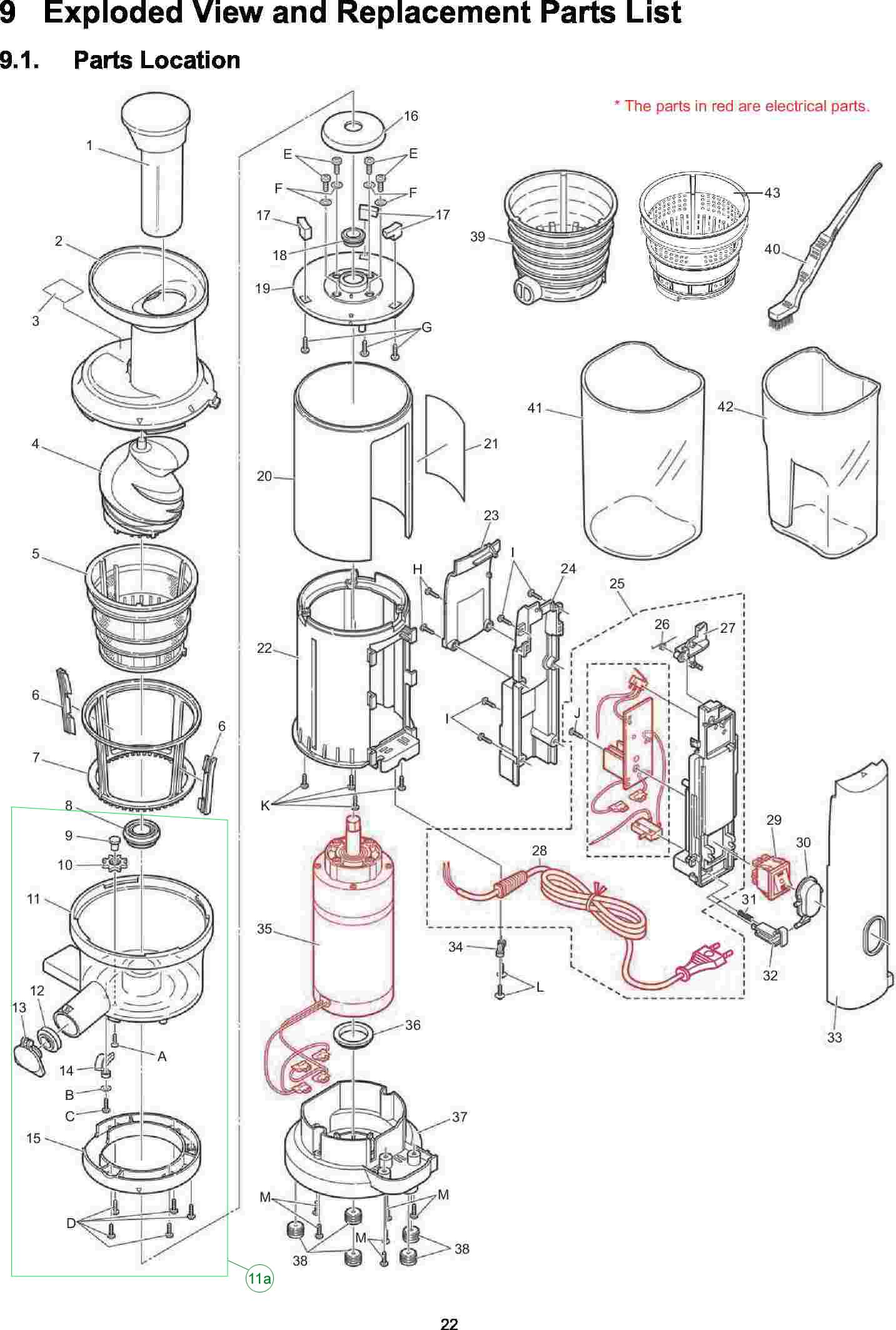 MJ-L600: Exploded View