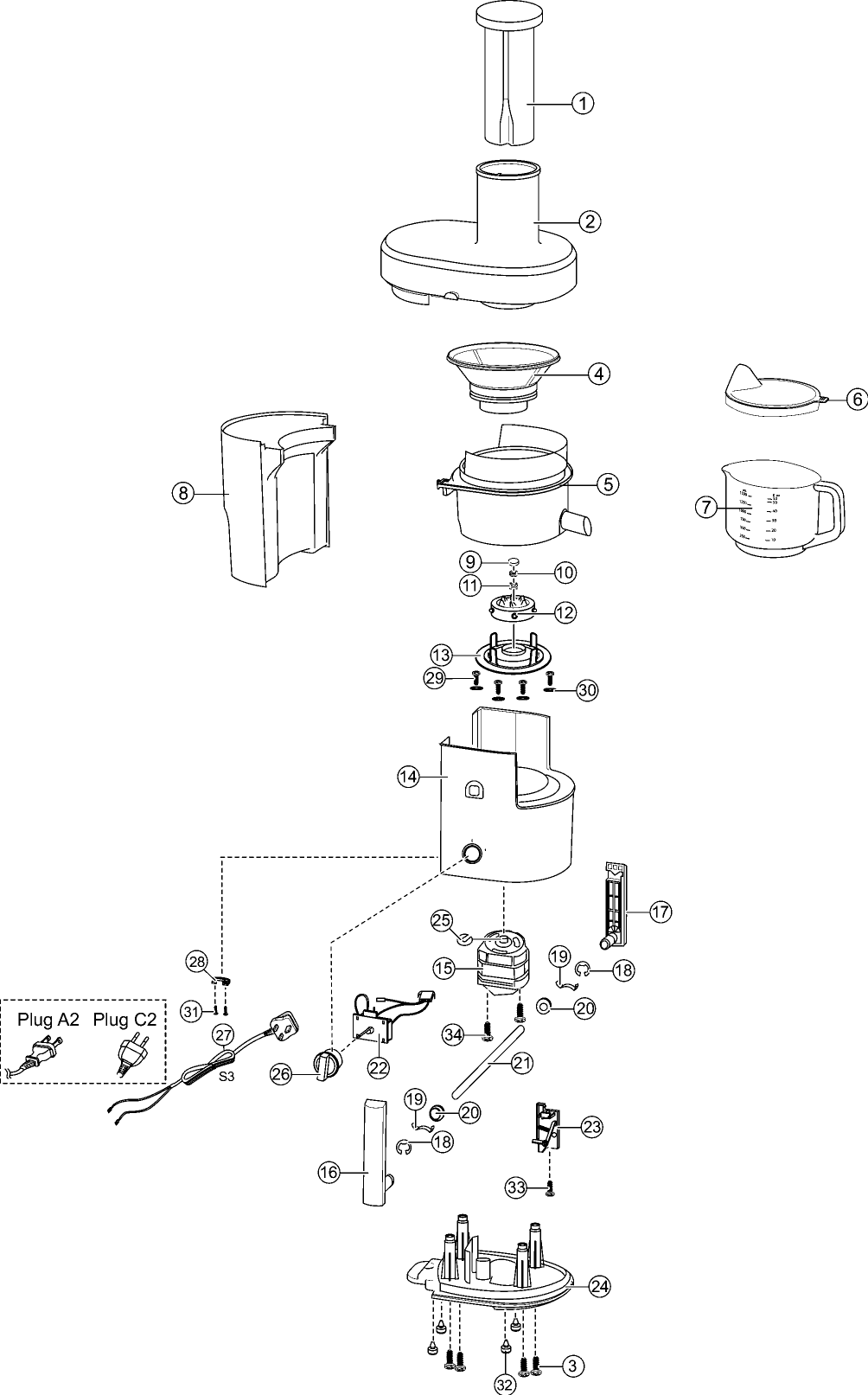 MJ-SJ01: Exploded View