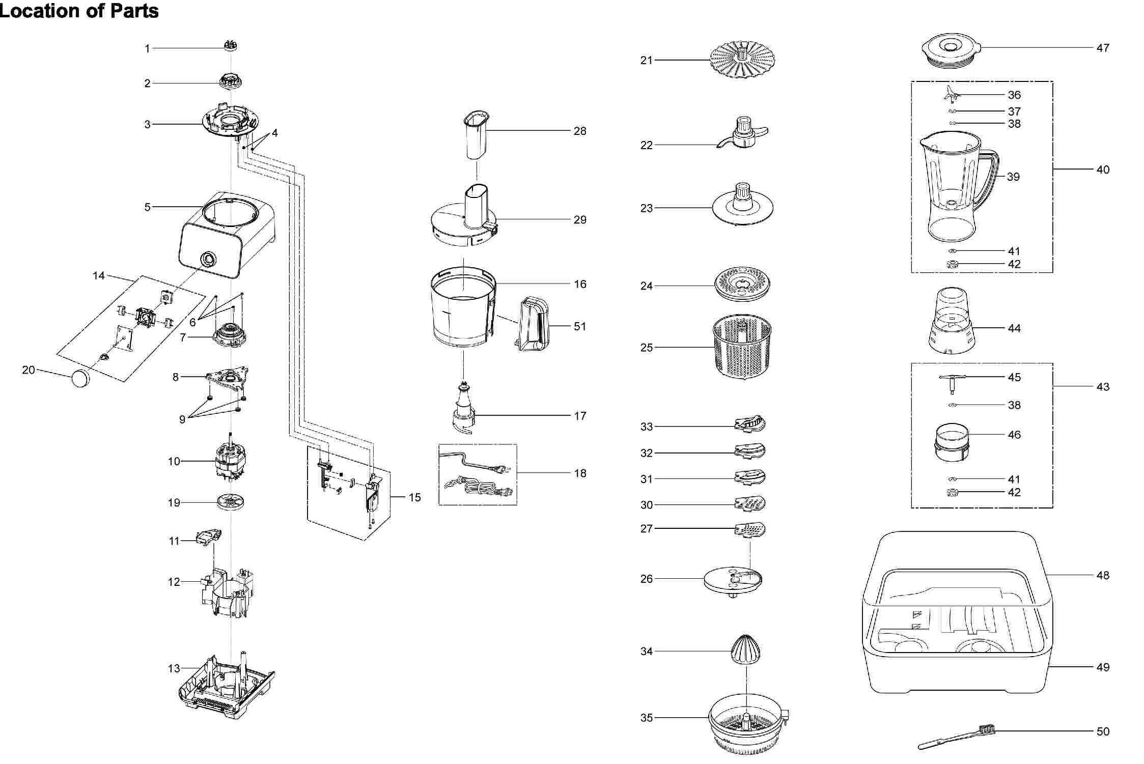 MK-F500: Exploded View