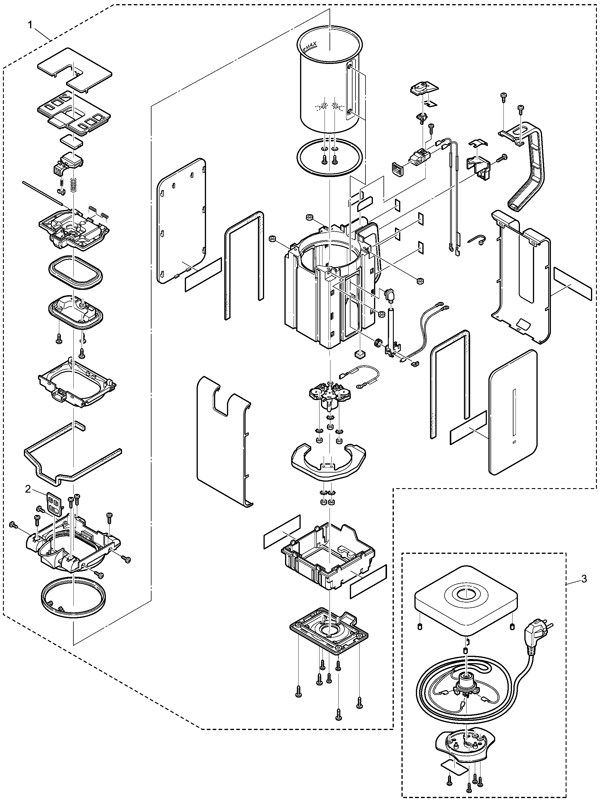 NC-DK1BXC: Exploded View