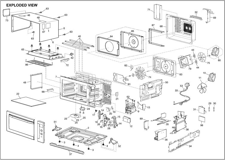 NN-CF768: Exploded View