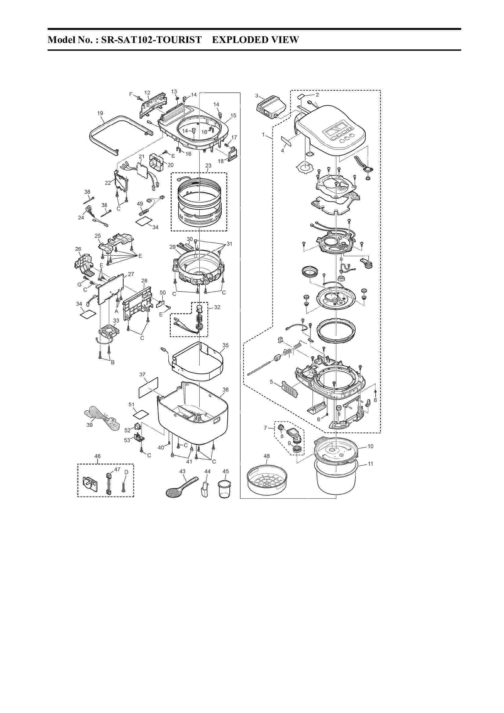 SR-SAT102: Exploded View