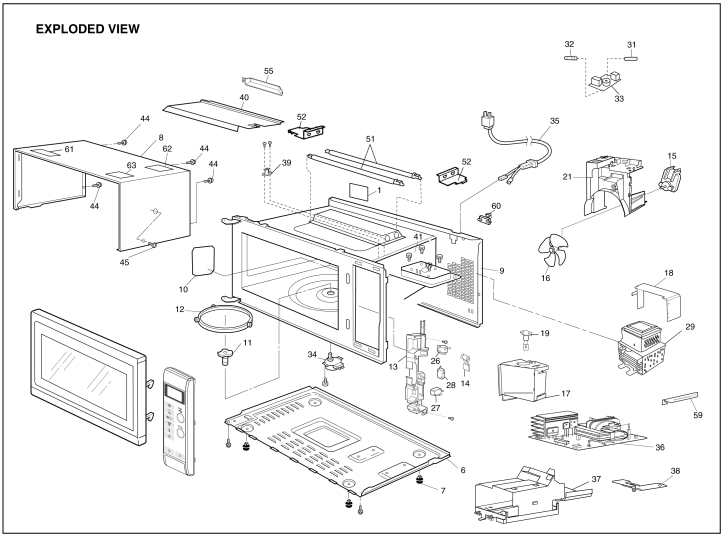 NN-GD550: Exploded View