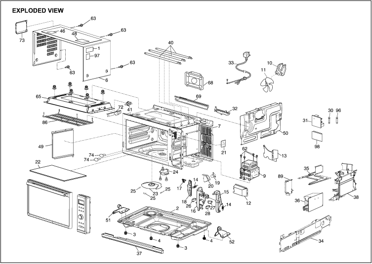 NN-GF668: Exploded View