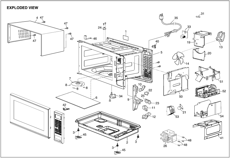 NN-SF460: Exploded View